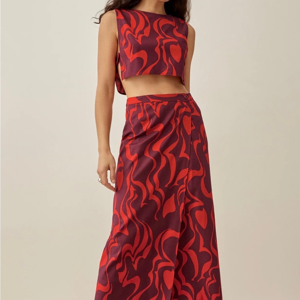 Reformation Mylie Two Piece Size 0. Perfect Condition. Worn Once.